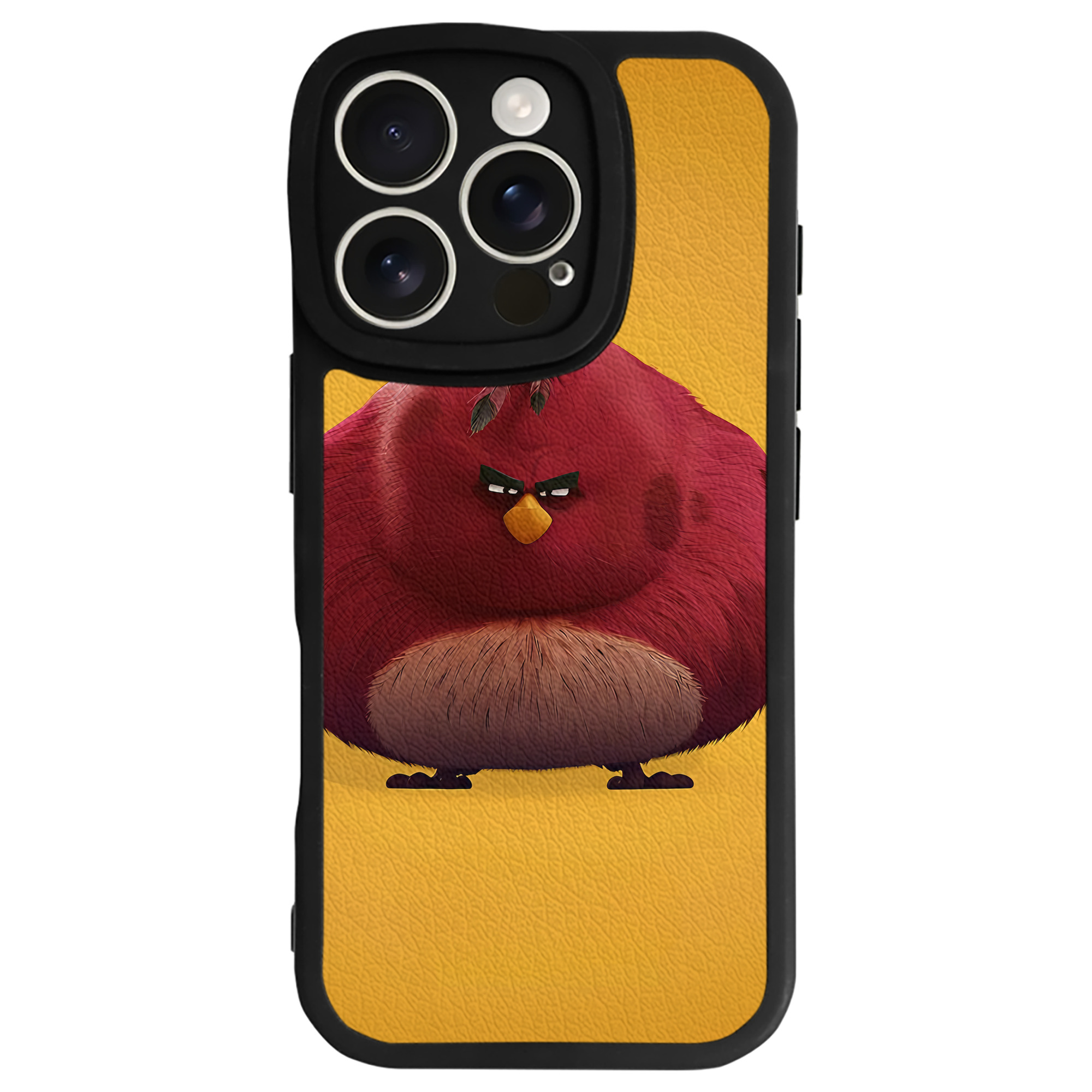 （画像用） Angry Birds アングリーバード 【iPhone 16シリーズ対応】シリコンスマホケース（レザー調） 材質：シリコン